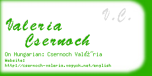 valeria csernoch business card